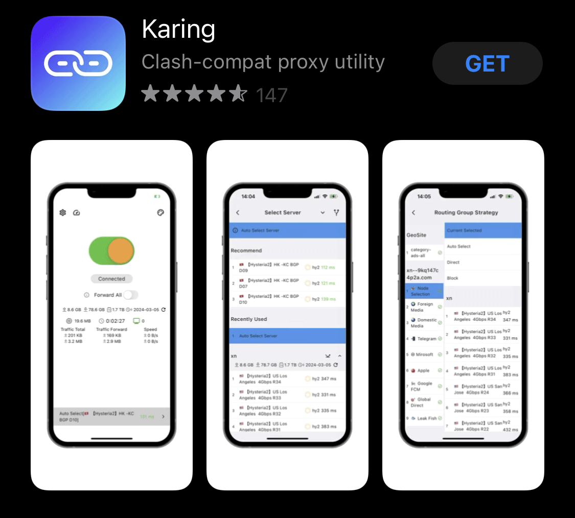 Karing iOS